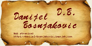 Danijel Bošnjaković vizit kartica